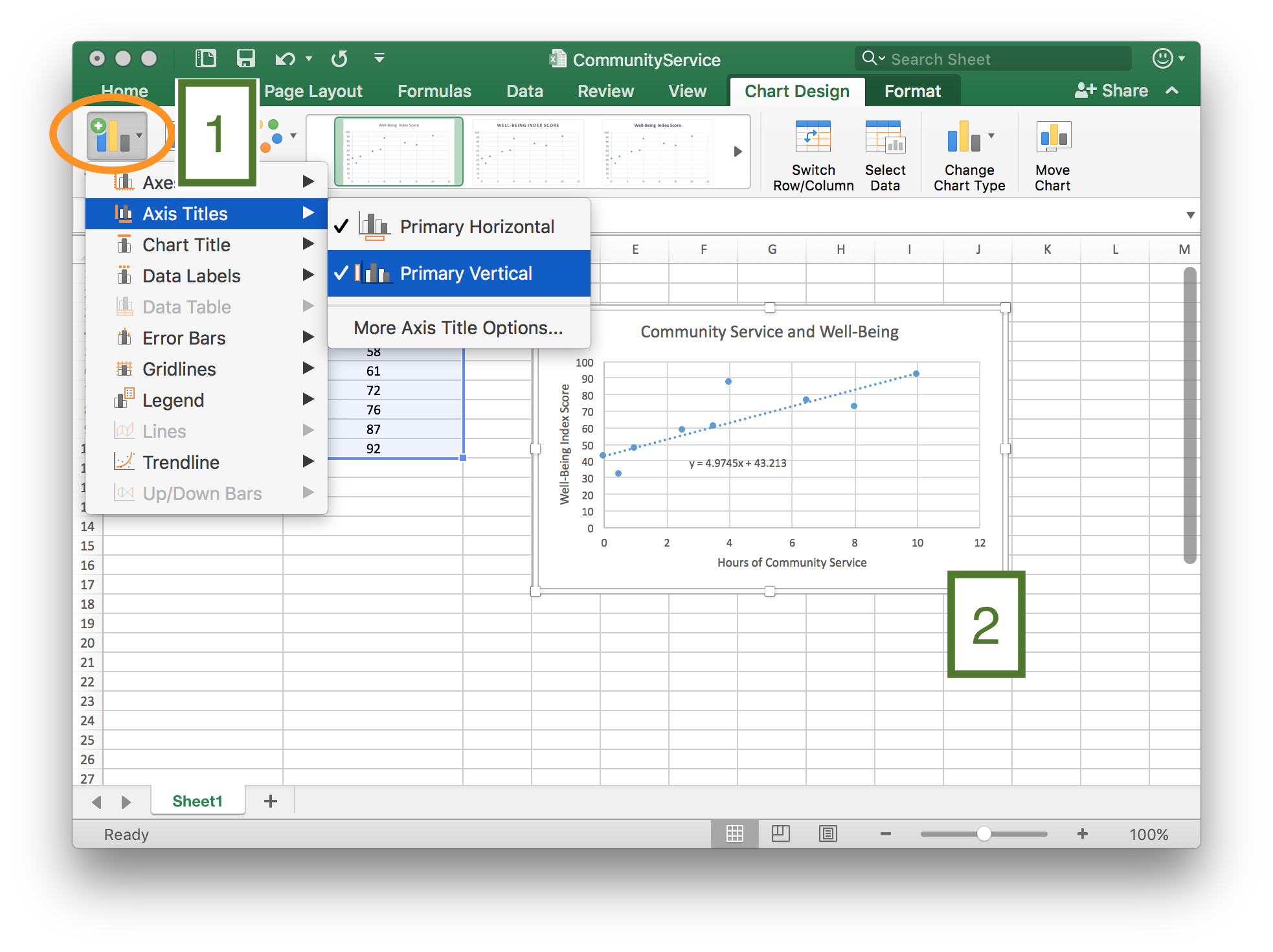 Spreadsheet example